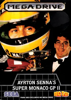 Ayrton Senna's Super Monaco GP II (Japan, Europe) (En,Ja) box cover front